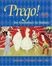 Cover of Prego! An Invitation to Italian Student Edition with Bind-In Card by Graziana Lazzarino