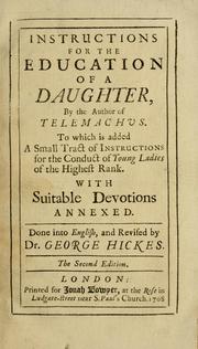 Cover of Instructions for the education of a daughter by François de Salignac de La Mothe-Fénelon