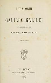 Front cover of Dialogo sopra i duemassimi sistemi del mondo tolemaico e copernicano by Galileo Galilei