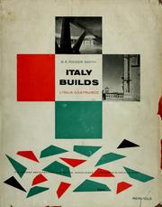 Cover of Italy builds by G. E. Kidder Smith