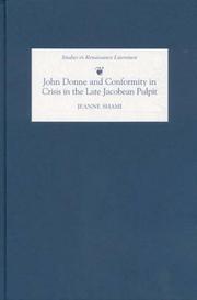 Front cover of John Donne and conformity in crisis in the late Jacobean pulpit by Jeanne Shami