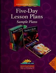 Front cover of Invitations to literacy. by Houghton Mifflin