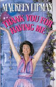 Front cover of Thank You for Having Me by Maureen Lipman