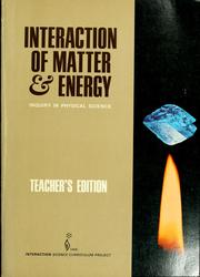 Cover of Interaction of matter & energy by Norman Abraham