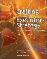 Cover of Crafting And Executing Strategy by Jr., Arthur A Thompson
