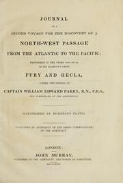 Cover of Journal of a second voyage for the discovery of a north-west passage from the Atlantic to the Pacific by Sir William Edward Parry