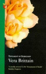 Front cover of Testament of friendship by Vera Brittain