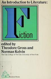 Front cover of An introduction to literature -- fiction by Theodore L. Gross