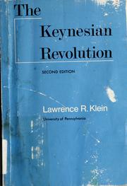 Cover of The Keynesian revolution by Lawrence Robert Klein