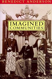 Cover of Imagined communities by Benedict Anderson