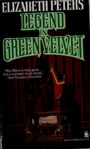 Front cover of Legend in green velvet by Elizabeth Peters