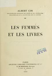 Front cover of Les femmes et les livres by Albert Cim