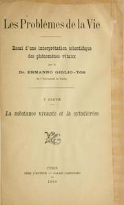 Front cover of Les problèmes de la vie by Ermanno Giglio-Tos