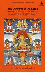 Front cover of The opening of the lotus by Sherab Gyaltsen Amipa