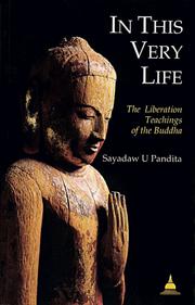 Front cover of In this very life by Pandita Bivamsa Ūʺ