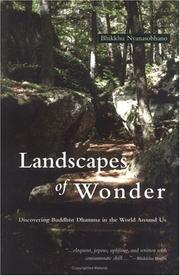 Front cover of Landscapes of wonder by Nyanasobhano Bhikkhu.