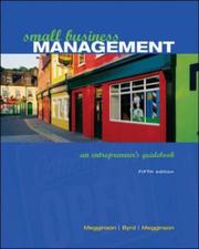 Cover of Small Business Management by Leon C. Megginson