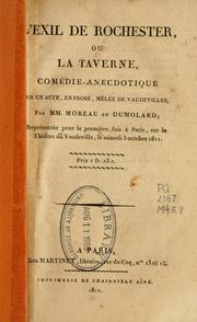 Cover of L' exil de Rochester by Moreau M.