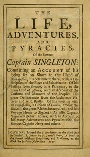 Cover of Captain Singleton by Daniel Defoe