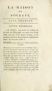 Cover of La maison de Socrate le sage by Louis-Sébastien Mercier