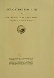 Cover of Education for life by S. C. Armstrong