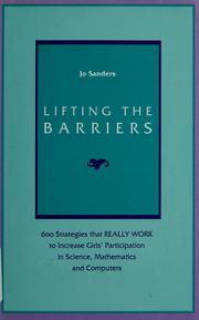 Front cover of Lifting the barriers by Jo Shuchat Sanders