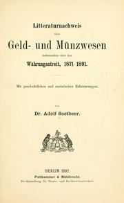 Front cover of Litteraturnachweis über Geld- und Münzwesen by Adolf Soetbeer