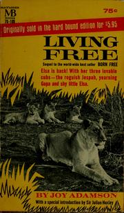 Cover of Living Free by Joy Adamson