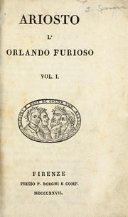 Front cover of L' Orlando furioso by Lodovico Ariosto