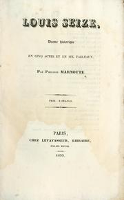 Cover of Louis seize by Philippe Marnotte