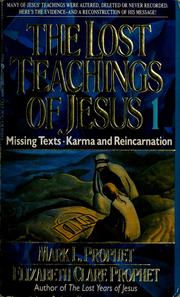 Cover of The lost teachings of Jesus by Mark Prophet