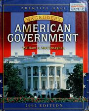 Front cover of Magruder's American government by Prentice-Hall, inc.