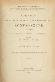 Front cover of Magyarország természettudományi és mathematikai könyvészete, 1472-1875 by Szinnyei, József
