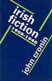 Cover of Anglo-Irish Novel by John Cronin