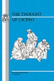 Front cover of The thought of Cicero by Cicero