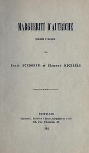 Front cover of Marguerite d'Autriche by Louis Schoonen