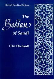 Cover of The orchard by Saʻdī.