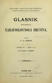 Front cover of Glasnik Hrvatskoga naravoslovnoga drutva by Hrvatsko prirodoslovno drutvo