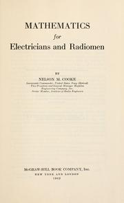 Front cover of Mathematics for electricians and radiomen by Nelson Magor Cooke
