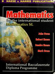 Cover of Mathematics for the international student by Unknown