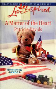 Front cover of A matter of the heart by Patricia Davids