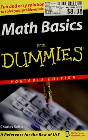Cover of Math basics for dummies by Charles Seiter