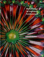 Front cover of Mathematics for individual achievement by Richard A. Denholm