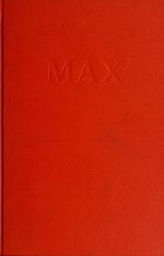 Cover of Max by Lord David Cecil