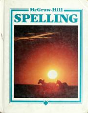 Cover of McGraw-Hill spelling by Ruel A. Allred