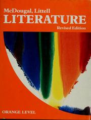 Front cover of McDougal, Littell literature--orange level--revised edition by Julie West Johnson