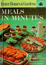 Cover of Meals in Minutes by Better Homes and Gardens