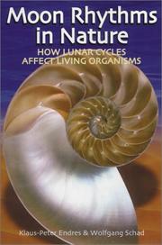 Cover of Moon rhythms in nature by Klaus-Peter Endres