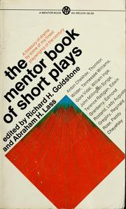 Cover of The Mentor book of short plays by Richard Henry Goldstone