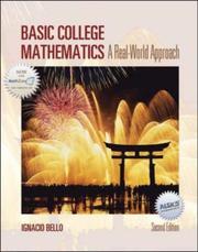 Cover of Basic College Mathematics by Ignacio Bello
